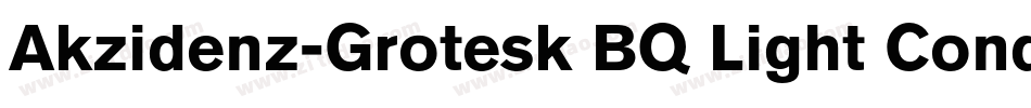 Akzidenz-Grotesk BQ Light Conde字体转换